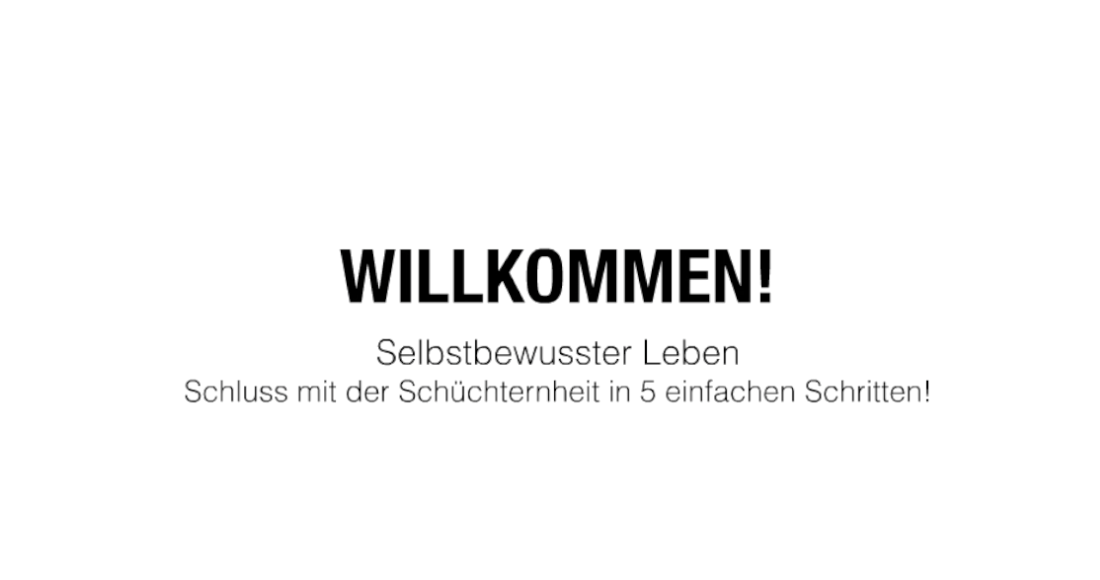 Webinar Selbstbewusst Leben